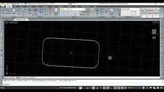 Rectangle with Thickness in JTS IntelliCAD 11 [upl. by Solotsopa]