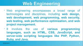 web Engineering in Software EngineeringTamil [upl. by Eul415]