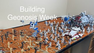 Building Geonosis Week 9  Adding Minifigs [upl. by Anirehtak]