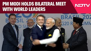 PM Modi Latest News  PM Modi Holds Bilateral Meet With World Leaders On The Sidelines Of G20 Summit [upl. by Malony]