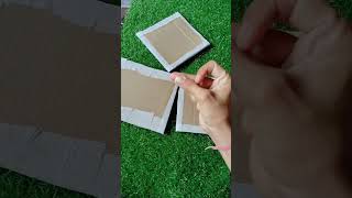 diy Canvas  diy cardboard sit YouTubeshort shots DeepikaArtBox [upl. by Anaytat]