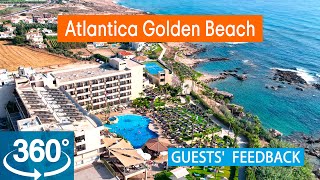 Atlantica Golden Beach VR 360° Drone Review Based on TripAdvisor Cyprus [upl. by Llerrad135]