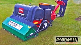 Groundsman Flexblade Core Collector Attachment for TORO Procore Short [upl. by Hetty]