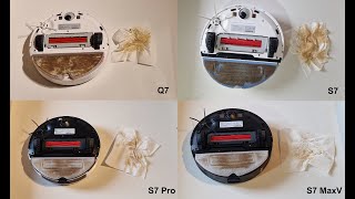 Roborock S7 MaxV vs S7 Pro vs S7 vs Q7 Max im Wischtest [upl. by Ayle1]