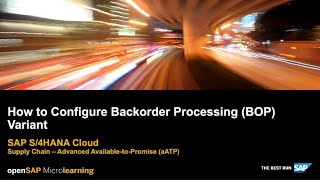 How to Configure Backorder Processing BOP Variant  SAP S4HANA Cloud Supply Chain [upl. by Carley]