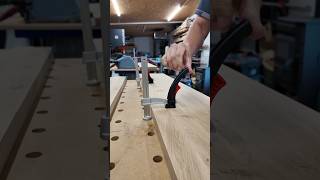 Fastest Workbench Clamp ⏱️woodworking tools youtubecreatorcommunity clamps howto maker [upl. by Ala]