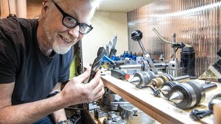 Adam Savage Sets Up His Shops Second Lathe [upl. by Elleirad]