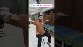 Scapular retraction exercise [upl. by Emlyn]