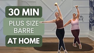 PLUS SIZE Barre Workout for Beginners  Burn Fat amp Tone ✅ [upl. by Noguchi]