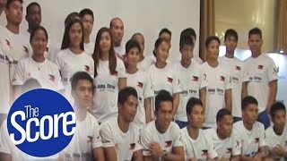 PH Athletics team holds send off party before SEA Games  The Score [upl. by Aytida794]