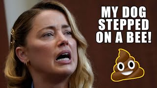 Amber Heard quotMy Dog Stepped on a Beequot  Ultimate Compilation [upl. by Gorges315]