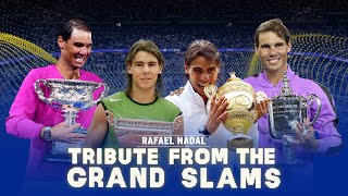 Rafael Nadal A Tribute from the Grand Slams [upl. by Asirrom]