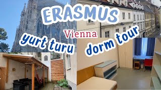 Viyana ERASMUS Yurt Turu amp Genel Bilgiler 🇦🇹 Vienna ERASMUS Dorm Tour amp General Info [upl. by Ahsotal636]