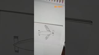 Easy way to draw a Plaintrending art plain drawing shorts [upl. by Yecnahc953]