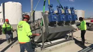 Sludge Dewatering with Trident MD Press [upl. by Arbrab]