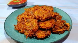 Instant noodles pakora  Noodles pakora  Pakora  easy amp quick pakora [upl. by Kcajyllib923]