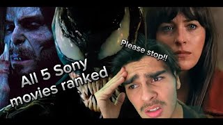 Ranking all Five Sony Movies [upl. by Wina609]