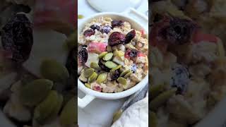 Swiss Bircher Muesli Recipe Overnight Oats shorts recipes [upl. by Grazia]