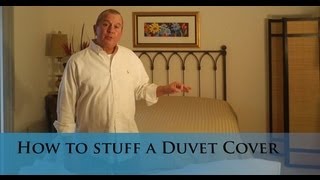 Putting a Duvet Cover on a Down Comforter wwwverolinenscom [upl. by Azirb]