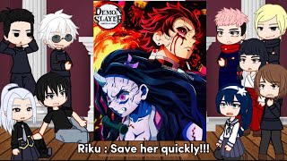 Past Jujutsu Kaisen React To Demon Slayer  kny  jjk  meme [upl. by Edgard]