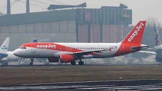 easyJet Airbus A320214 GEZTT Landing at Berlin Tegel Airport [upl. by Yeroc685]