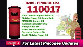 Pushp Vihar Delhi Pin Code 110017  Delhi Pushap Vihar Pincode [upl. by Ahsikit]