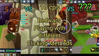 Bedwars but Every match I change my Clicking Methods Blockman GO [upl. by Aikemot]