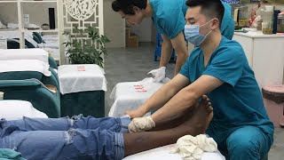 CHINESE FOOT SPA AND FOOT MASSAGE Part1 [upl. by Marcus52]