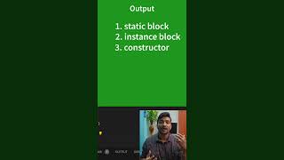 java interview questions shorts 17  tricky static blocks vs Instance block questions coding [upl. by Runstadler]