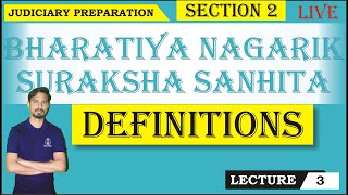 Section 2 Definition of Bharatiya Nagarik Suraksha Sanhita 2023 BNSS  BNSS  Law Guru [upl. by Gayleen]