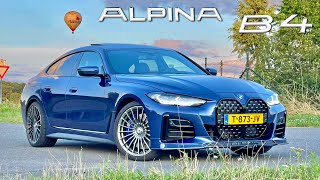 2024 Alpina B4 Gran Coupe  318kmh REVIEW on AUTOBAHN [upl. by Derreg]