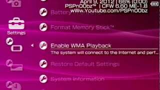 PSP Custom Firmware 660 ME\LME 18 LightSpeed Final All PSPs [upl. by Philippa]