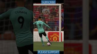 Matheus Cunha scores great goal to make it 10 vs Manchester United trending shorts fifa22 [upl. by Strephonn]