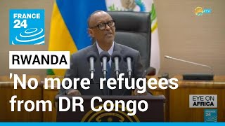 Not Rwandas problem Kagame says it can take no more refugees from DR Congo • FRANCE 24 English [upl. by Bettine409]