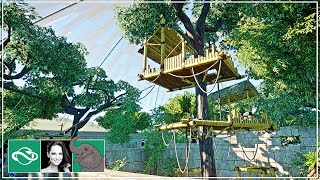 🐘 Capuchin Monkey amp Tapir Habitat in  City Zoo  Planet Zoo South America Pack DLC [upl. by Nayk]