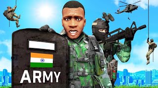 I Joined THE INDIAN MILITARY in GTA 5 [upl. by Enatan]