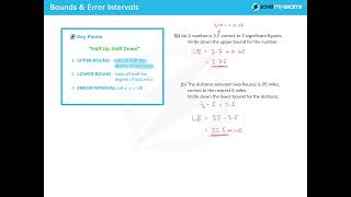 Bounds amp Error Intervals How to Apply Bounds  GCSE amp IGCSE Maths [upl. by Rehpotsihrc797]