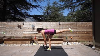 Kettlebell Single Leg Deadlift  exercises for rock climbers [upl. by Anaillil]