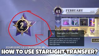 How To Use Starlight Transfer in Starlight Rewards Tutorial  MLBB [upl. by Etteiluj7]