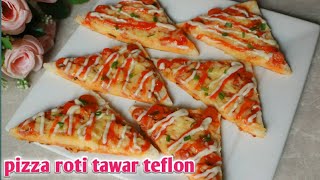 PIZZA ROTI TAWAR TEFLON murah mudah [upl. by Hgielah]