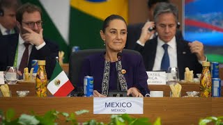 Mensaje de la presidenta Claudia Sheinbaum Pardo en el G20 Brasil 2024 [upl. by Tammi]