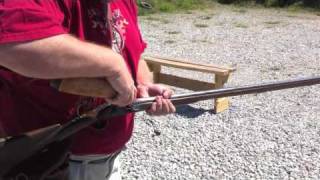 How to load and shoot a 28 Gauge Flintlock Fowler [upl. by Lac]