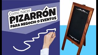 Pizarrón de madera para negocio o eventos [upl. by Thomasa]