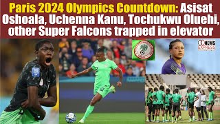 Paris 2024 Olympics Asisat Oshoala Uchenna Kanu Tochukwu Oluehi others trapped in elevator [upl. by Xella]