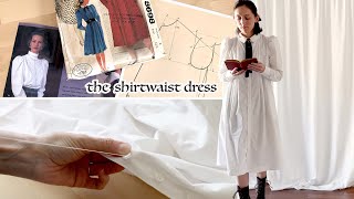 Sewing An 1890s Meets 1980s Victorian Shirtwaist Dress and studying true Edwardian sewing methods [upl. by Holofernes771]