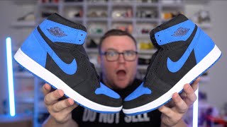 THESE AINT IT Air Jordan 1 Royal Reimagined Review [upl. by Hoopes191]