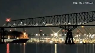 RAW Cargo ship loses power crashes into the Baltimore Bridge [upl. by Milford]