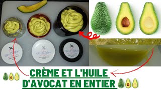 93 Crème et lhuile davocat fait maison pour peau et cheveux Que faire avec le noyau davocat [upl. by Orgalim]