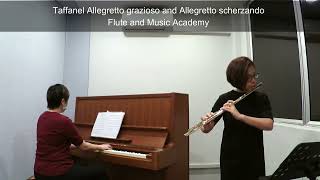 Flute ABRSM Grade 7 from 2022 C3 Taffanel Allegretto grazioso and Allegretto scherzando [upl. by Ahsaeym337]