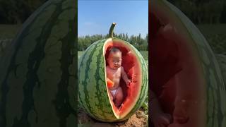 dhink chika 🍏🥰 cute baby watermelon vfx magic video shorts shortvideo trandingshorts viralvideo [upl. by Eras416]